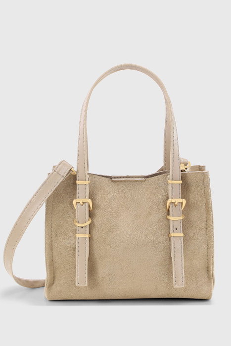 Zoozie Bags Bolsa Tote de Ante Color Crema
